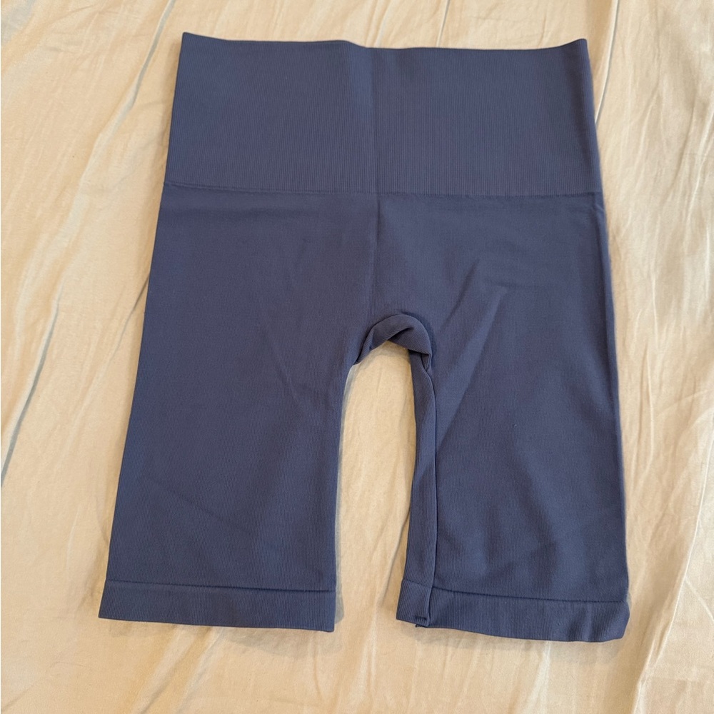 Worth Collective Navy Blue High-Waisted Biker Shorts Size M/L